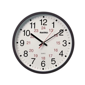 Dainolite 12/24 Hour Black Clock Sweep Style Second Hand 22502-Bk - All