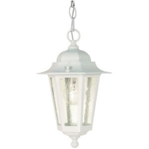 Nuvo Cornerstone 1 Light 13 Hanging Lantern w/ Clear Seed Glass 60-991 - All