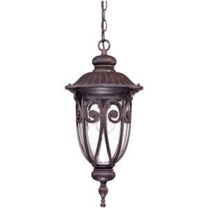 Nuvo Lighting Corniche 1 Light Hanging Lantern w/ Seeded Glass 60-2068 - All