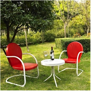 Crosley Griffith 3 Piece Metal Outdoor Seating Set Ko10004re - All