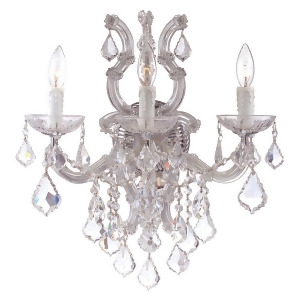 Crystorama Maria Theresa 3 Lt Clear Crystal Chrome Sconce Iii 4433-Ch-cl-mwp - All