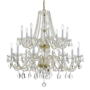 Crystorama Traditional Crystal Spectra Crystal Chandelier 1139-Pb-cl-saq - All