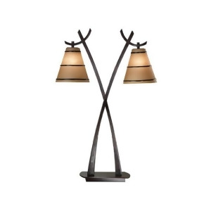 Kenroy Home Wright 2 Light Table Lamp Oil Rubbed Bronze Finish 3334 - All