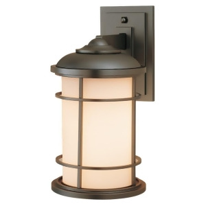 Feiss Lighthouse 1-Light Wall Lantern in Burnished Bronze Ol2201bb - All