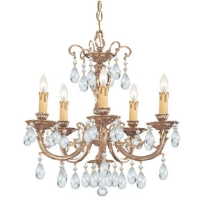 Crystorama Etta Ornate Cast Brass Chandelier Crystal Crystal 495-Ob-cl-s - All