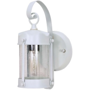 Nuvo 1 Light 11 Wall Lantern Piper Lantern w/ Clear Seed Glass 60-633 - All