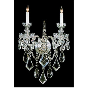 Crystorama Traditional Crystal 2 Light Crystal Wall Sconce 1042-Pb-cl-mwp - All