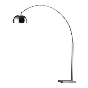 Dimond Penbrook Arc Floor Lamp in Silver Plating D1428 - All