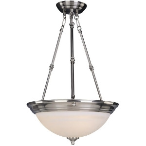 Maxim Lighting 3-Light Invert Bowl Pendant Satin Nickel 5845Mrsn - All