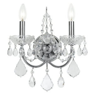 Crystorama Imperial 2 Light Clear Crystal Chrome Sconce 3222-Ch-cl-mwp - All