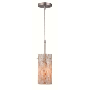 Lite Source Pendant Lamp Polished Steel Shell Shade Ls-19381 - All