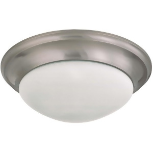 Nuvo 3 Light 17 Flush Mount Twist Lock w/ Frosted Glass 60-3316 - All