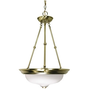 Nuvo Lighting 3 Light 15 Pendant Frosted Swirl Glass 60-243 - All