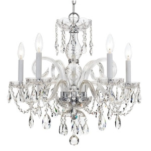 Crystorama Traditional Crystal Elements Crystal Chandelier 1005-Ch-cl-s - All