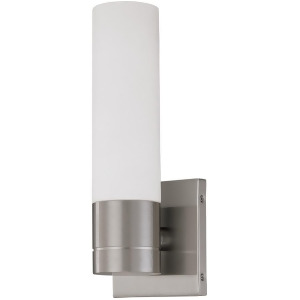 Nuvo Lighting Link Es 1 Light Tube Wall Sconce w/ White Glass 60-3953 - All