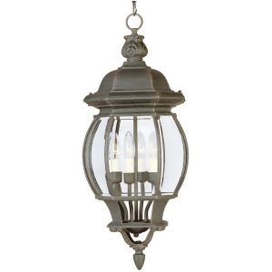 Maxim Crown Hill 4-Light Outdoor Hanging Lantern Rust Patina 1039Rp - All