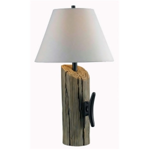 Kenroy Home Cole Table Lamp Wood Grain Finish 32055Wdg - All