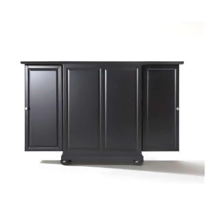 Crosley Furniture Alexandria Expandable Bar Cabinet Black Kf40001abk - All