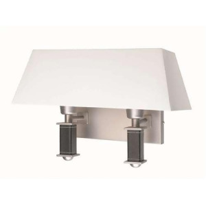 Lite Source Wall Lamp With Leather Pole White Shade Ls-1652lthr - All