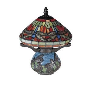 Dale Tiffany Red Dragonfly Tiffany Accent Lamp 8774 - All