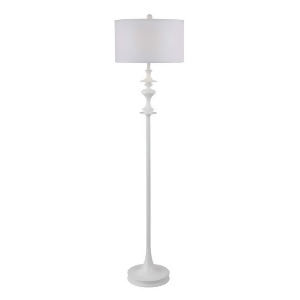 Kenroy Home Claiborne Floor Lamp White Gloss Finish 21034Wh - All