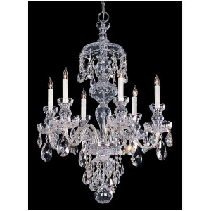 Crystorama Traditional 6 Light Crystal Chrome Chandelier V 1146-Ch-cl-mwp - All