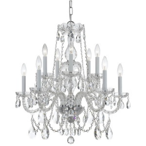 Crystorama Traditional Crystal Elements Crystal Chandelier 1130-Ch-cl-s - All