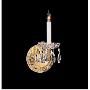 Crystorama Traditional 1 Light Clear Crystal Brass Sconce Ii 1121-Pb-cl-mwp - All