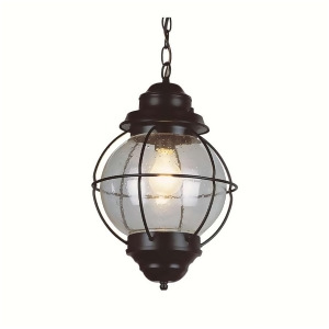 Trans Globe Hanging Onion Lantern 13 in Black 69903 Bk - All