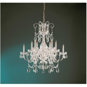 Crystorama Traditional Crystal Chandelier Clear Crystal Elements 1035-Pb-cl-s - All