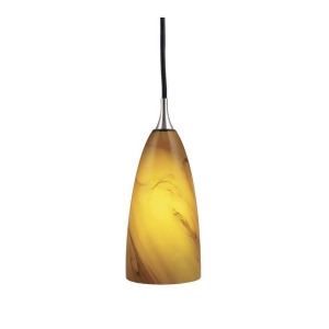 Vaxcel Milano Mini Pendant Satin Nickel Honey Ripple Glass Pd30133sn - All