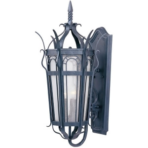 Maxim Cathedral 3-Light Outdoor Wall Lantern Country Forge 30042Cdcf - All