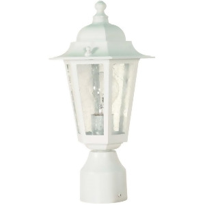 Nuvo Cornerstone 1 Light 14 Post Lantern w/ Clear Seed Glass 60-994 - All