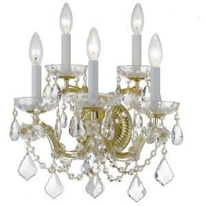 Crystorama Maria Theresa 5 Light Clear Crystal Gold Sconce Ii 4404-Gd-cl-mwp - All
