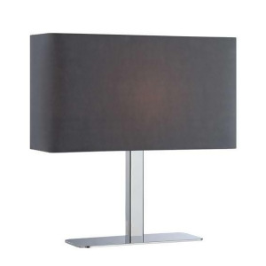 Lite Source Table Lamp Chrome Black Fabric Shade Ls-21797c-blk - All