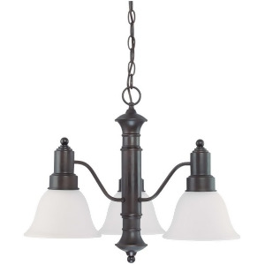 Nuvo Gotham 3 Light 23 Chandelier w/ Frosted White Glass 60-3144 - All