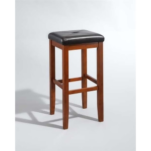 Crosley Upholstered Square Seat 29 Bar Stools Cherry Set of 2 Cf500529-ch - All