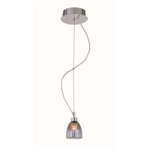 Lite Source Pendant Lamp Stainless Steel Colored Plated Glass Ls-19861 - All