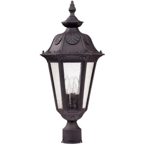Nuvo Cortland 3 Light Large Post Lantern w/ Seeded Glass 60-2040 - All