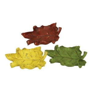 Sterling Ind. Set of 3 Autumn Leaf Dishes 93-6701 - All