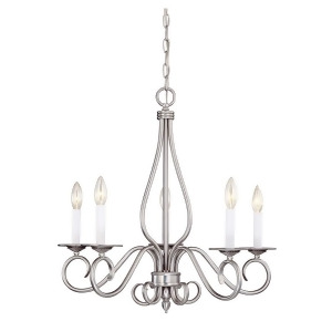 Savoy House Polar 5 Light Chandelier in Pewter Kp-ss-114-5-69 - All