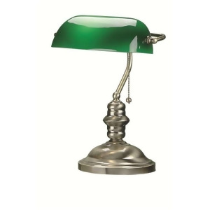 Lite Source Banker Desk Lamp Antique Brass Ls-224ab - All