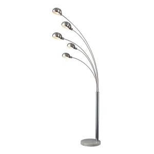 Dimond Penbrook Arc Floor Lamp in Silver Plating D2173 - All