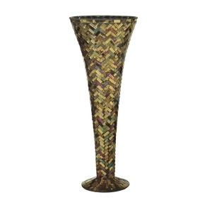 Dale Tiffany Herringbone Large Vase Pg10258 - All