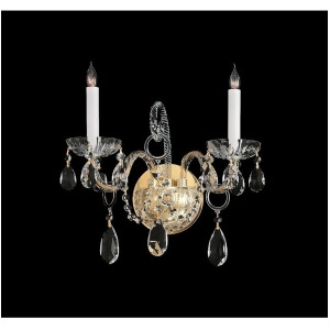 Crystorama Traditional Crystal Spectra Crystal Wall Sconce 1122-Pb-cl-saq - All