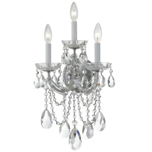 Crystorama Maria Theresa Wall Sconce Crystal Elements Crystal 4423-Ch-cl-s - All
