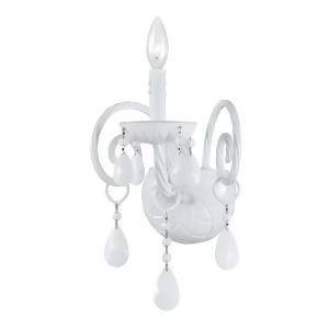 Crystorama Envogue 1 Light Wet White Sconce 1071-Ww-wh-mwp - All
