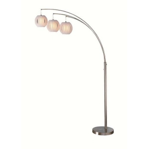Lite Source Deion Arch Lamp Polished Steel Lsf-8871ps/wht - All