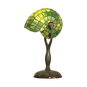 Dale Tiffany Green Nautilus Table Lamp Small Tt10345 - All