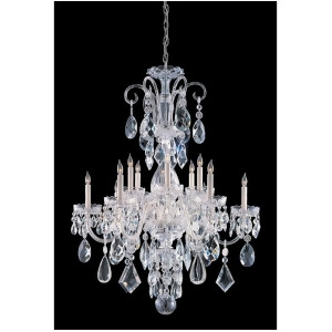 Crystorama Traditional 12 Lt Clear Crystal Chrome Chandelier I 1045-Ch-cl-mwp - All